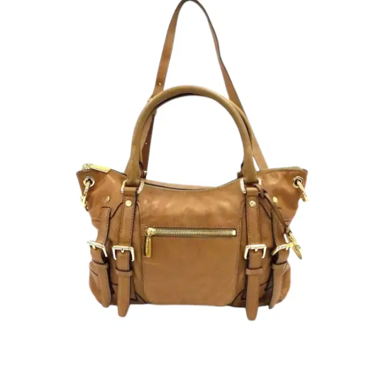 Michael Kors Brown Leather Satchel-Hover-Image