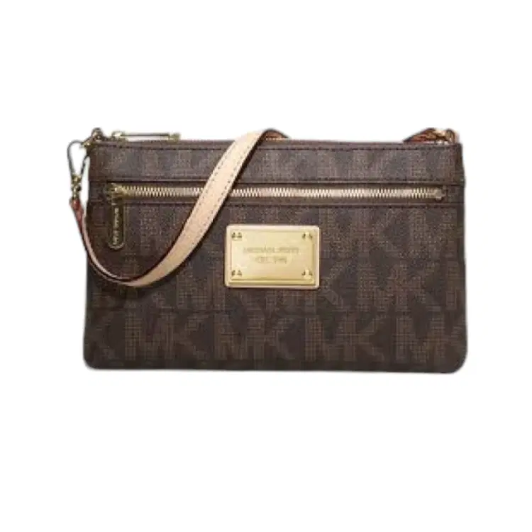 Michael Kors Brown Jet Set Large Wristlet-Hover-Image