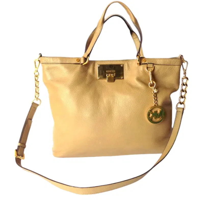 Michael Kors Jet Set Large Leather Chain Shoulder Tote