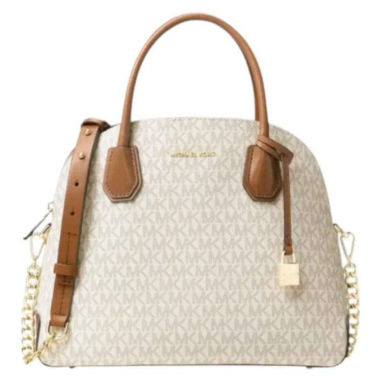Michael Kors Mercer Signature Large Dome Satchel-Hover-Image