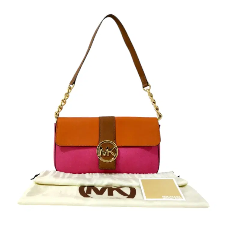Michael Kors Orange Fuschia Fulton Shoulder Bag-Hover-Image