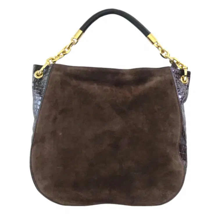 Michael Kors Stanthorpe Chocolate Brown Suede Leather Hobo Bag-Hover-Image
