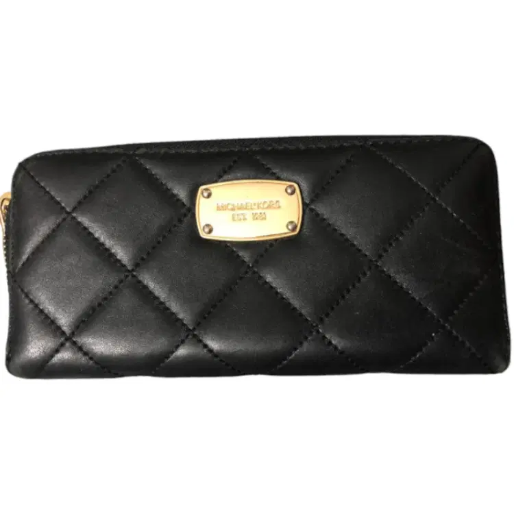 Michael Kors Black Quilted Wallet-Hover-Image