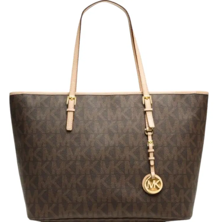 Michael Kors Jet Set Signature Medium Travel Tote-Hover-Image