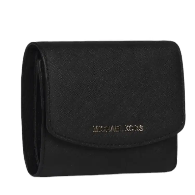 Michael Kors Trifold Black Saffiano Leather Wallet-Hover-Image
