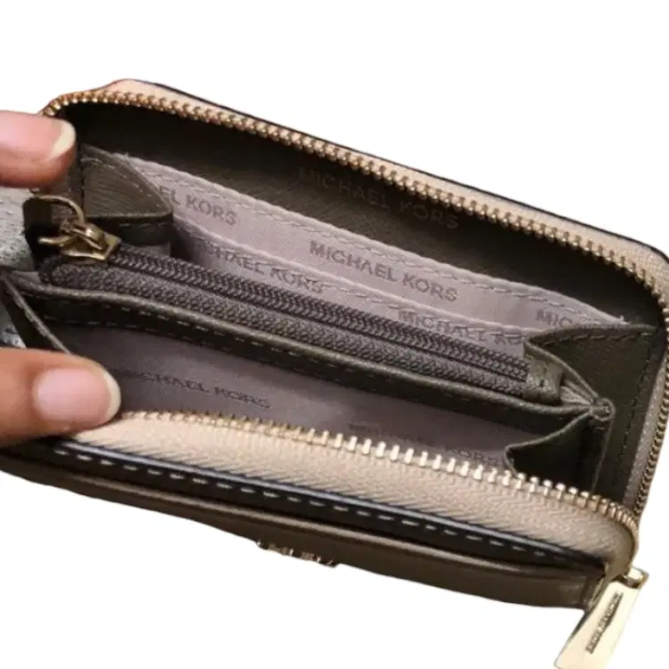Michael Kors Small Color-Block Pebbled Leather Wallet-Hover-Image