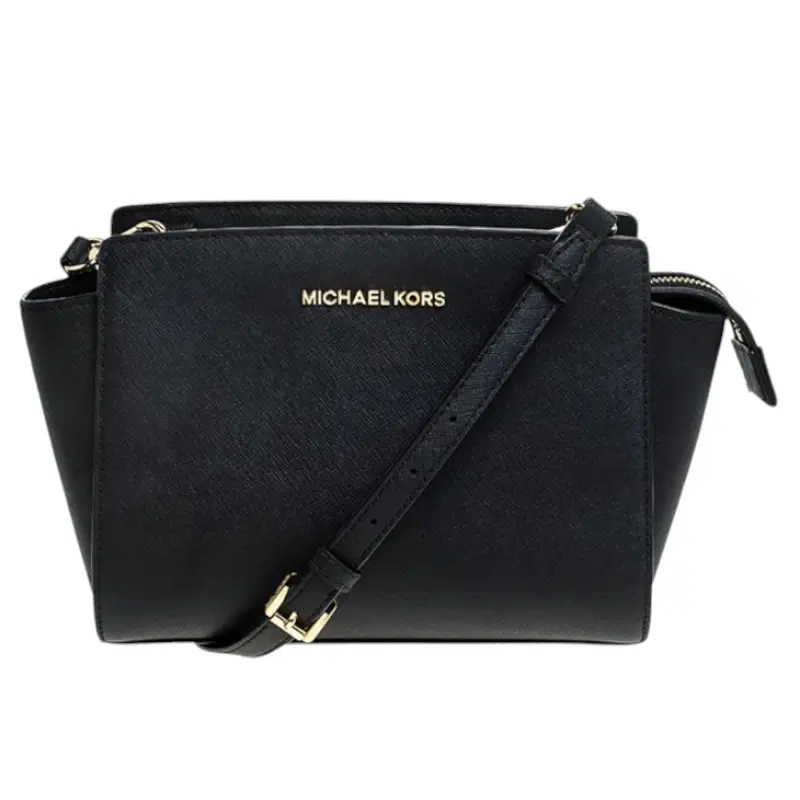 Michael Kors Black Leather Small Selma Cross body Bag