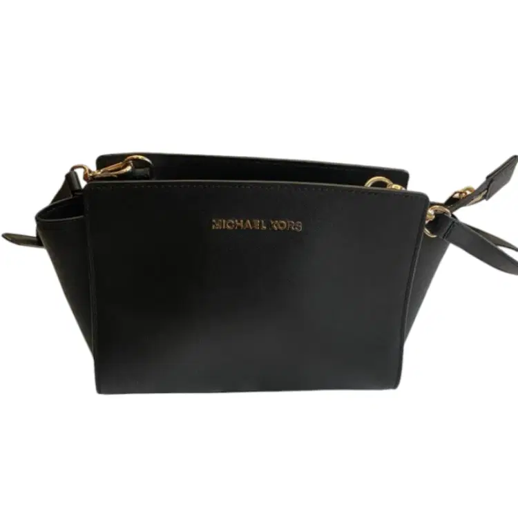 Michael Kors Black Leather Selma Cross body Bag-Hover-Image