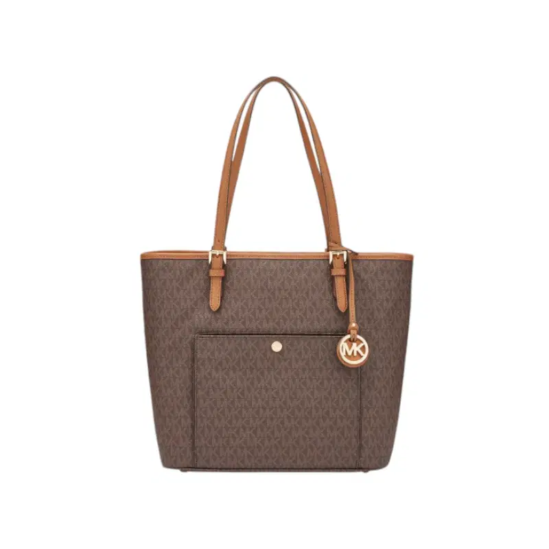 Michael Kors Signature Jet Set Snap Pocket Tote