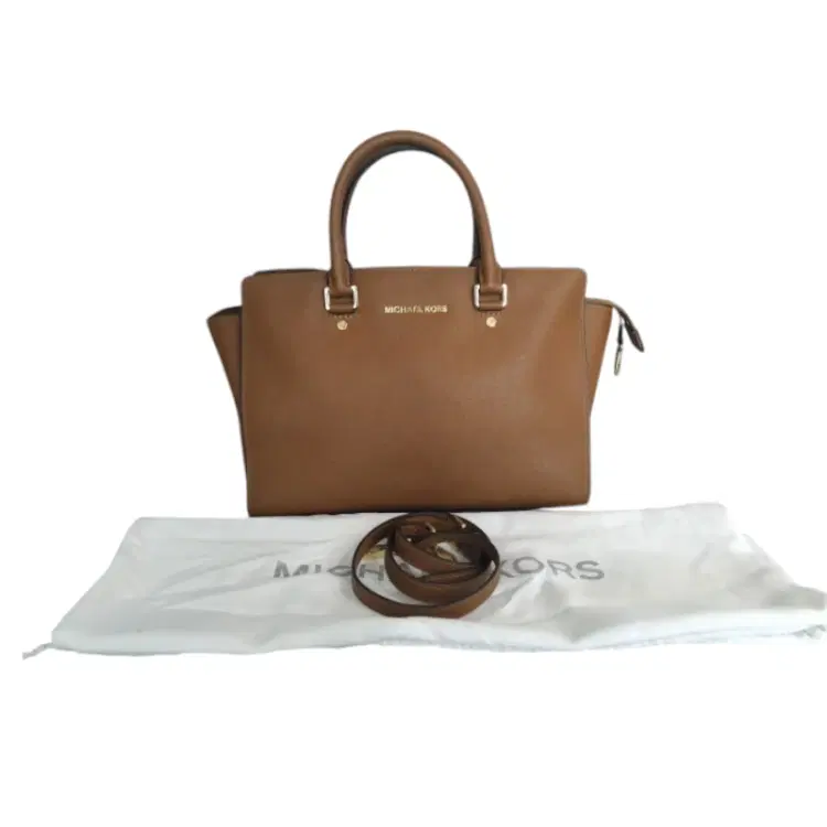 Michael Kors Selma Large Saffiano Leather Satchel-Hover-Image
