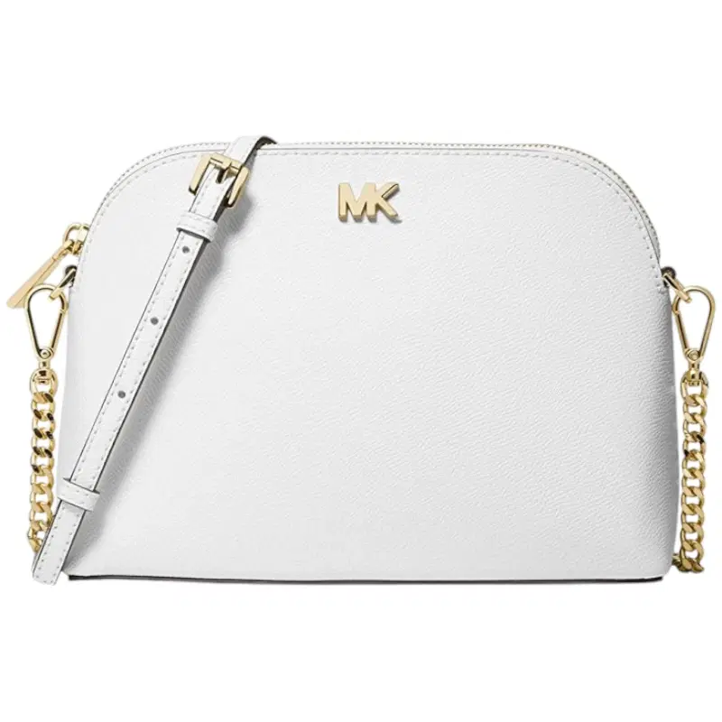 Michael Kors Large Leather Zip Dome Crossbody Bag