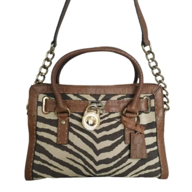 Michael Kors Zebra Print Hamilton Tote-Hover-Image