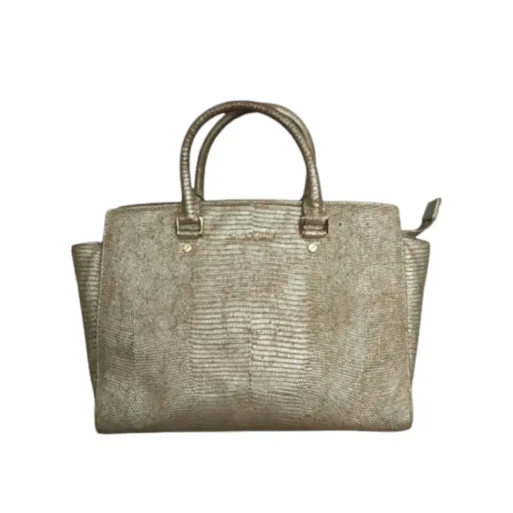 Michael Kors Selma Lizard Embossed Leather Satchel-Hover-Image