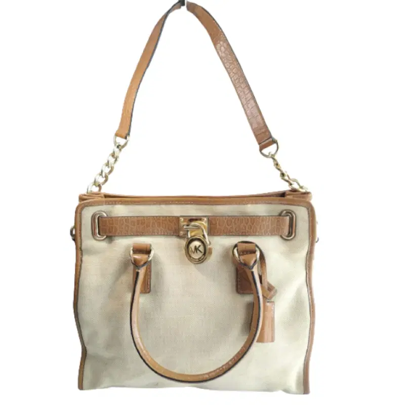 Michael Kors Hamilton Canvas Leather Tote