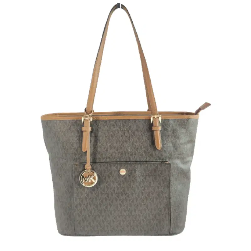 Michael Kors Signature Jet Set Snap Pocket Tote