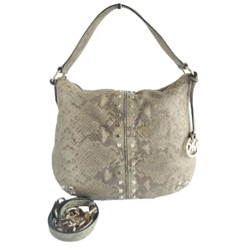 Michael Kors Uptown Astor Large Python Embossed Shoulder Bag