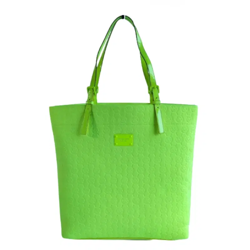 Michael Kors Neoprene Lime Jet Set Tote