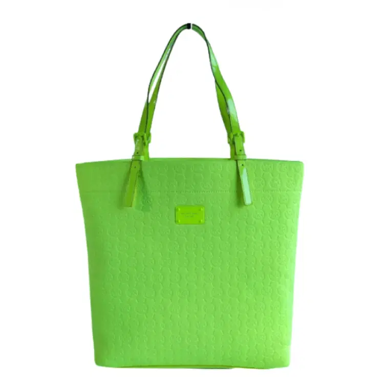 Michael Kors Neoprene Lime Jet Set Tote-Hover-Image