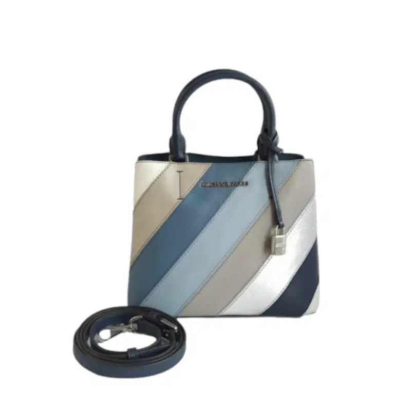 Michael Kors Adele Multicolor Striped Leather Tote