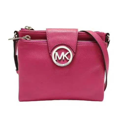Michael Kors Fulton Pink Double Zip Crossbody Bag-Hover-Image