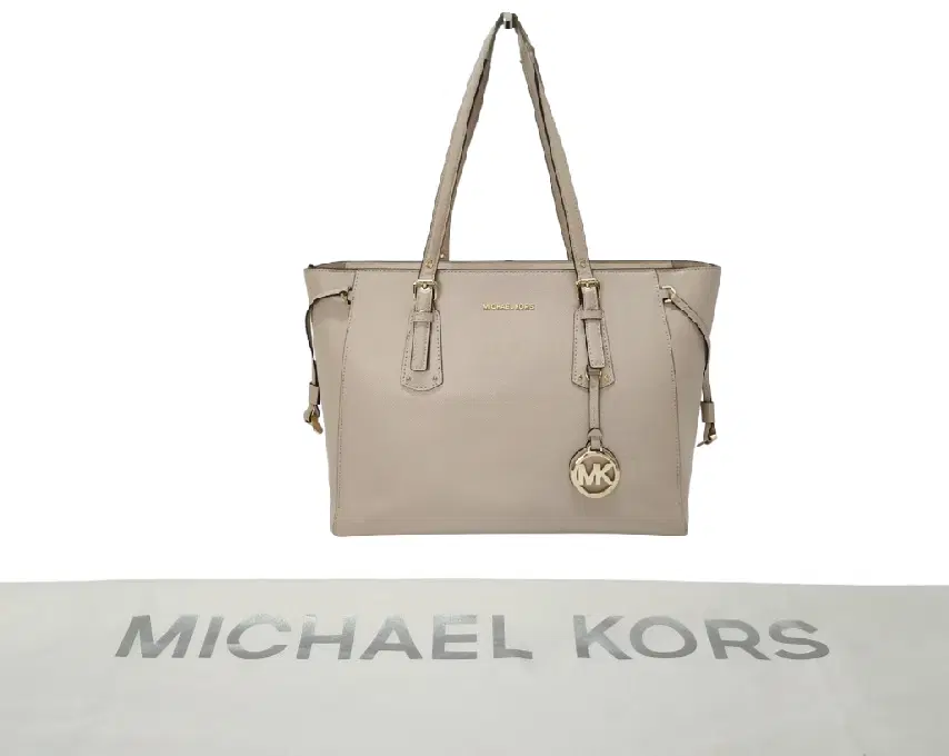 Michael Kors Voyager Large Crossgrain Leather Tote In Color Pink