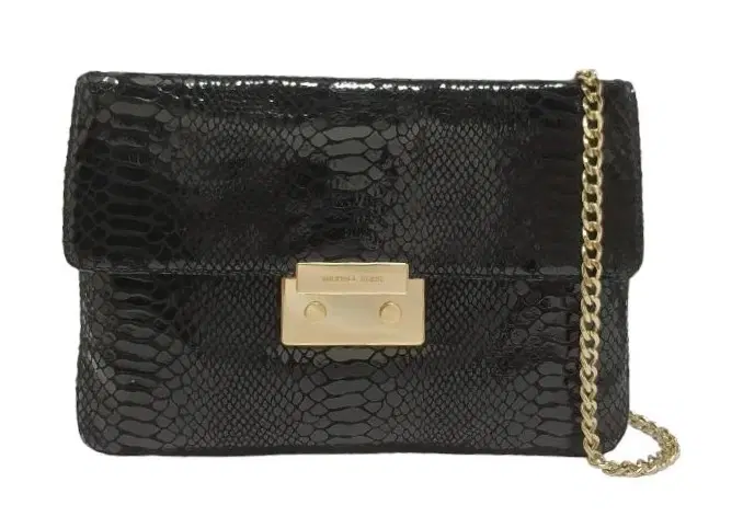 Michael Kors Sloan Python Embossed Shoulder Bag