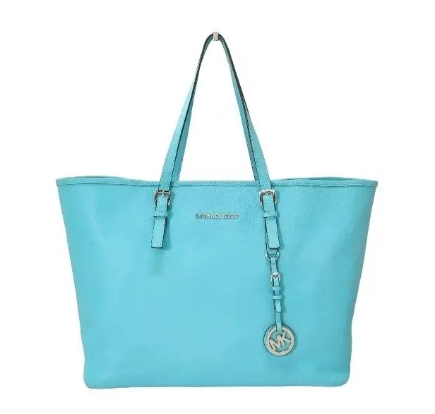 Michael Kors Jet Set Teal Leather Medium Tote