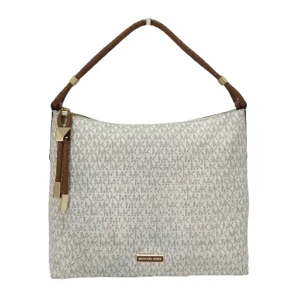 Michael Kors Vanilla & Luggage Lexington Large Shoulder Bag