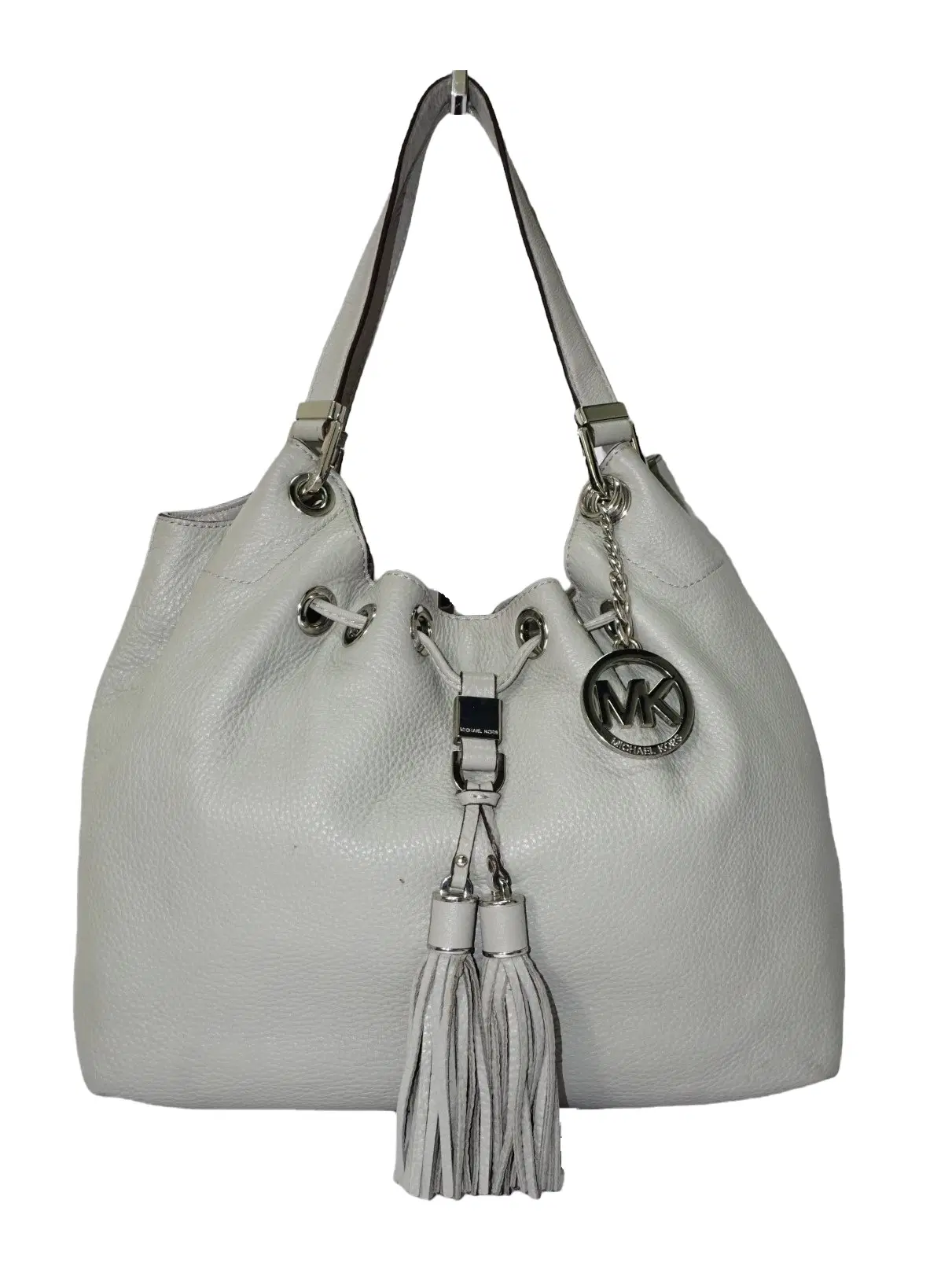 Michael Kors Grey Leather Hobo Bag