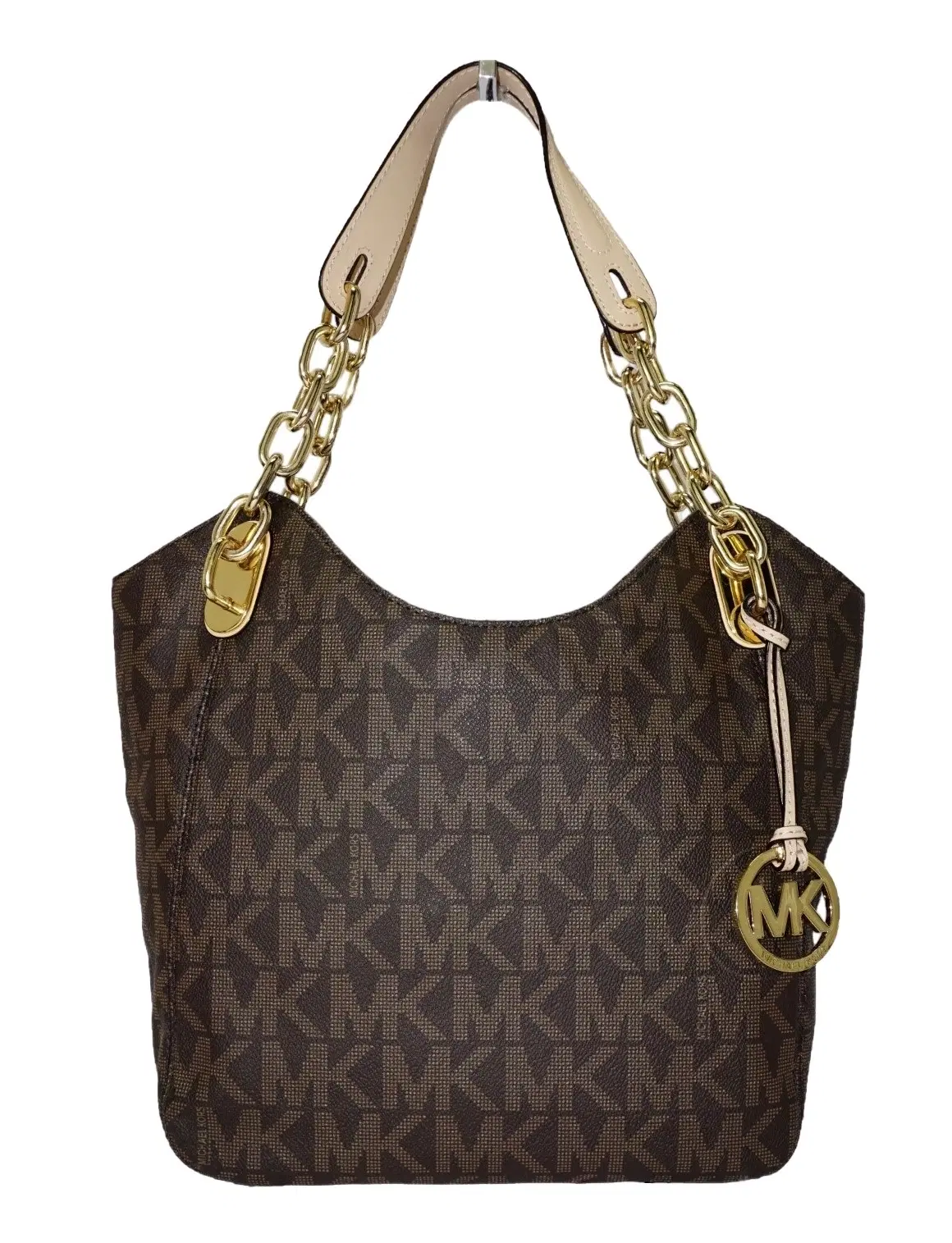 Michael Kors MD Lilly PVC MK Signature Chain Tote Medium