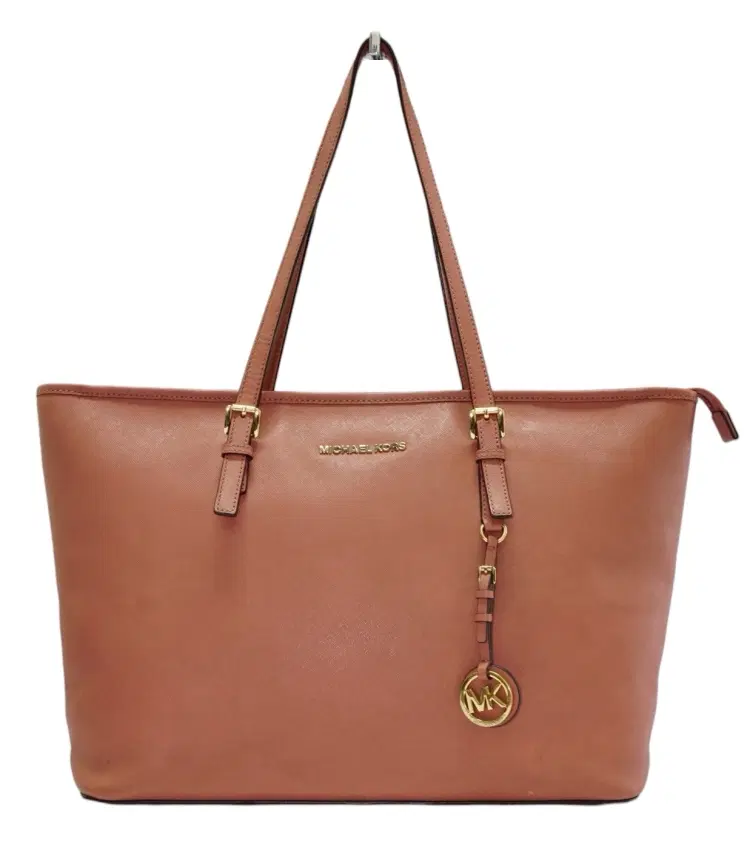 Michael Kors Jet Set Travel Medium Saffiano Leather Top-Zip Tote-Hover-Image