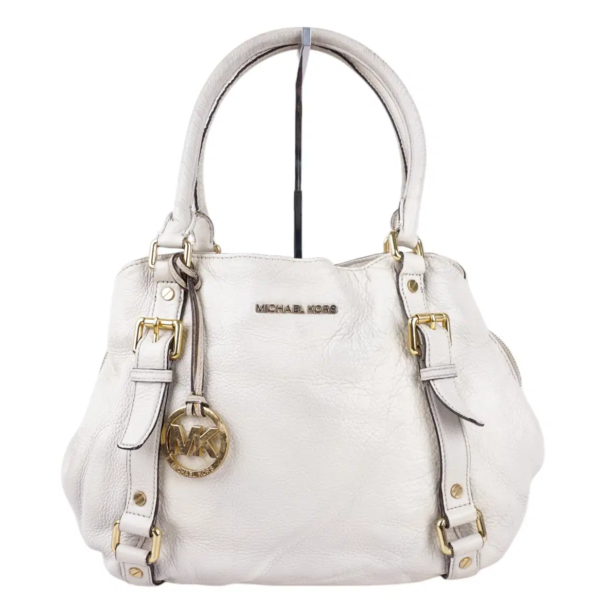 Michael Kors Double Handle Logo Hang Tag Shoulder Bag
