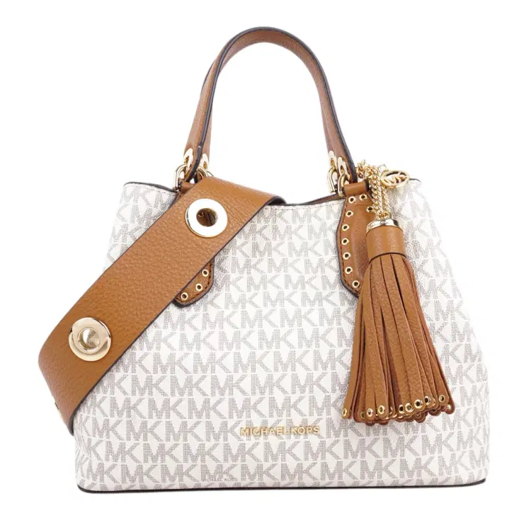Michael Kors Brooklyn Small Logo Satchel-Hover-Image