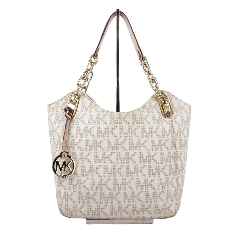Michael Kors Lily Vanilla Monogram Tote-Hover-Image