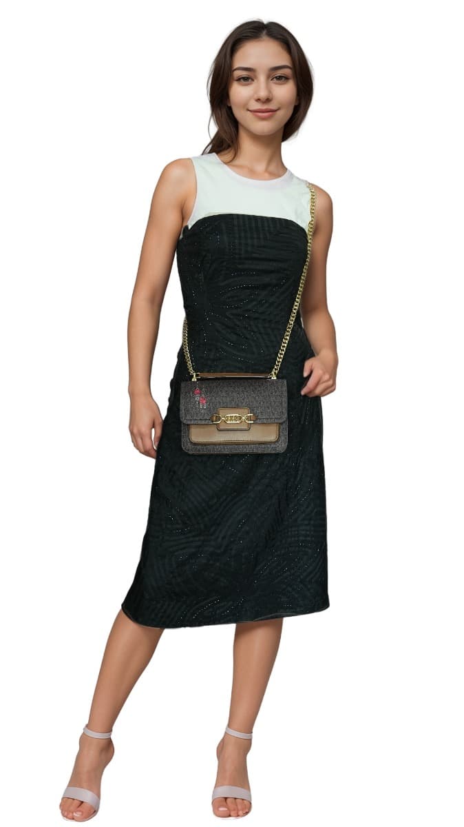 Michael Kors Heather Large Logo Shoulder Bag-Hover-Image