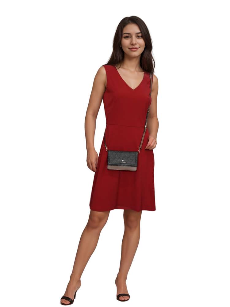 Michael Kors Logo Print Small Sling Bag with Detachable Strap-Hover-Image