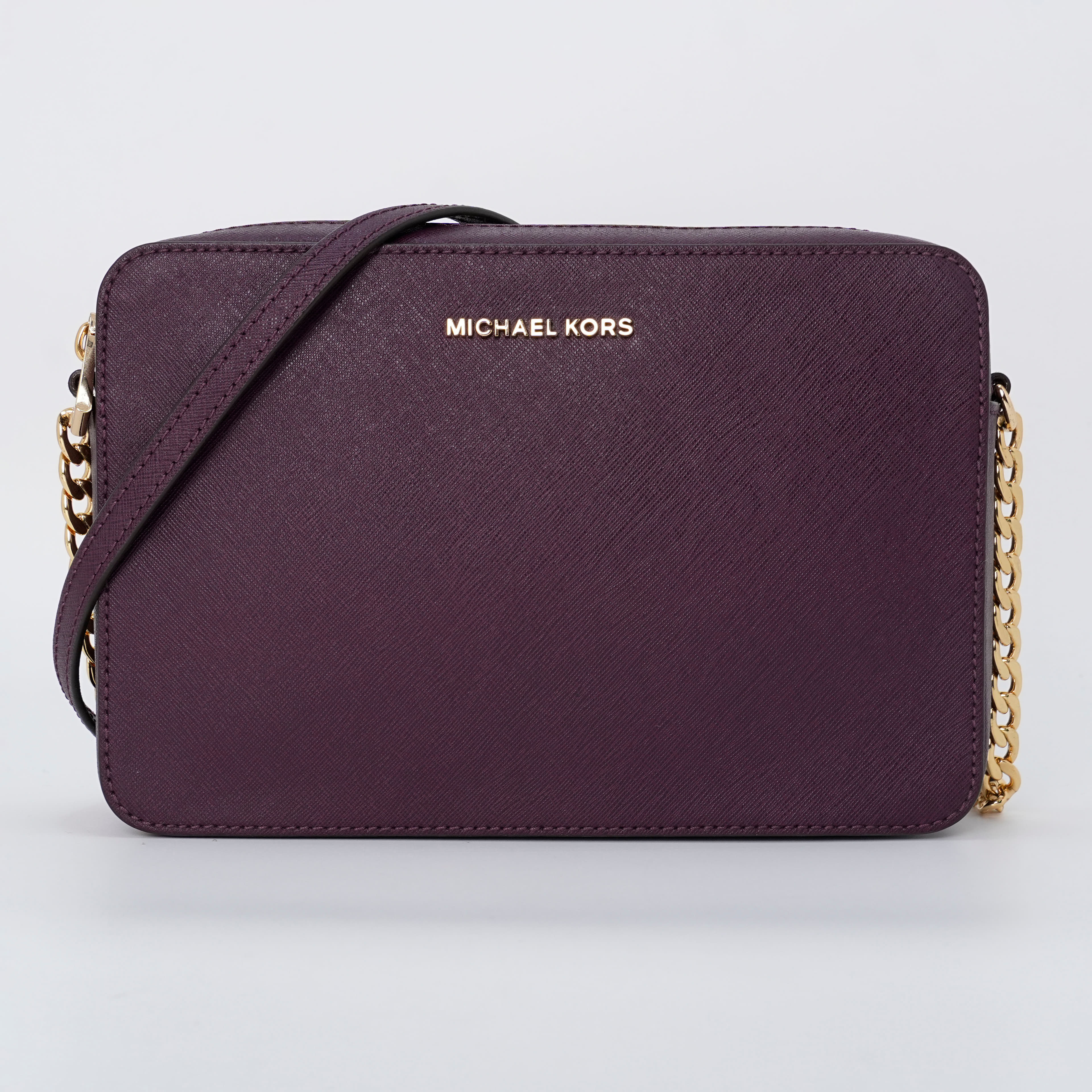 Michael Kors Jet Set Large Saffiano Leather Crossbody Bag