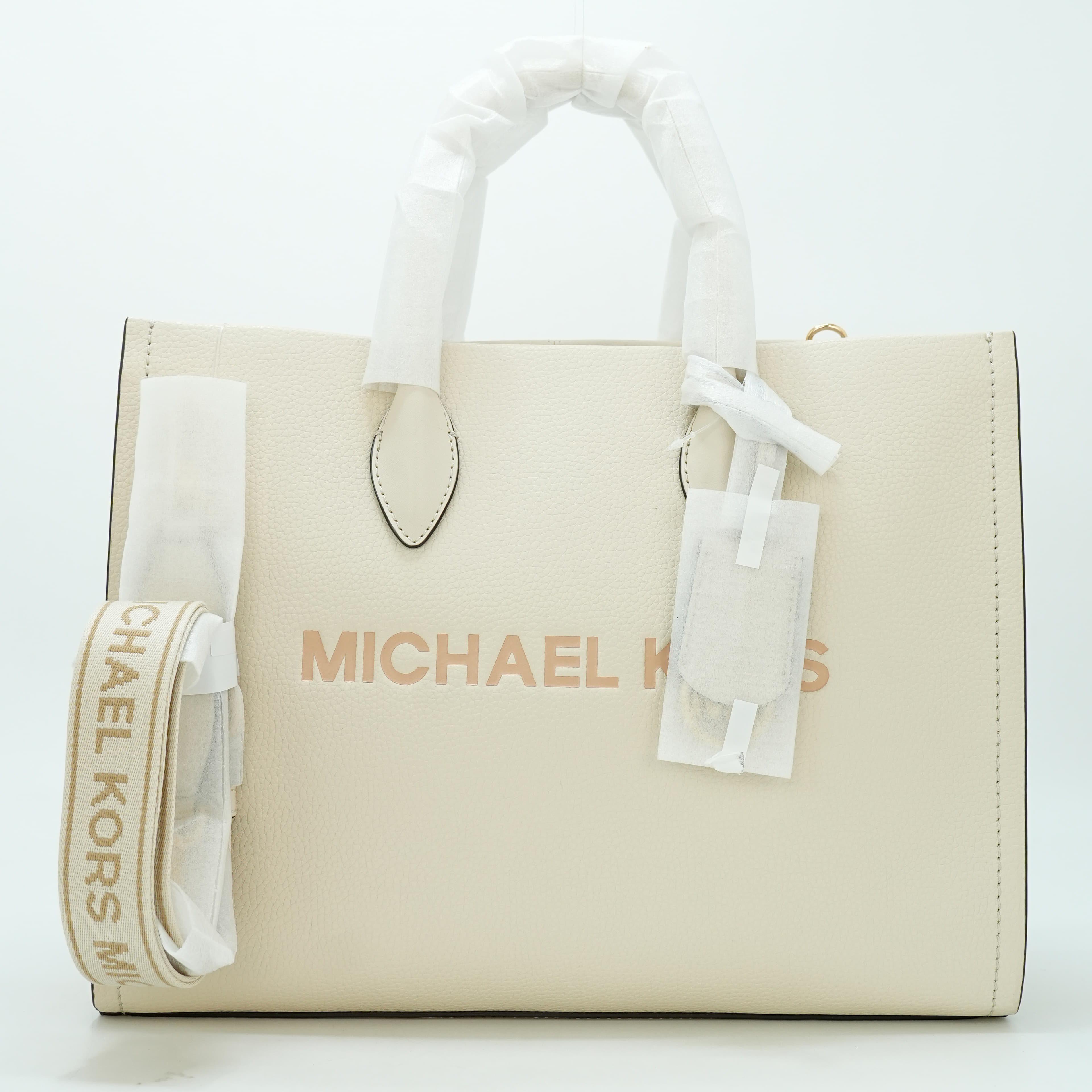 Michael Kors Cream Mirella Medium Tote