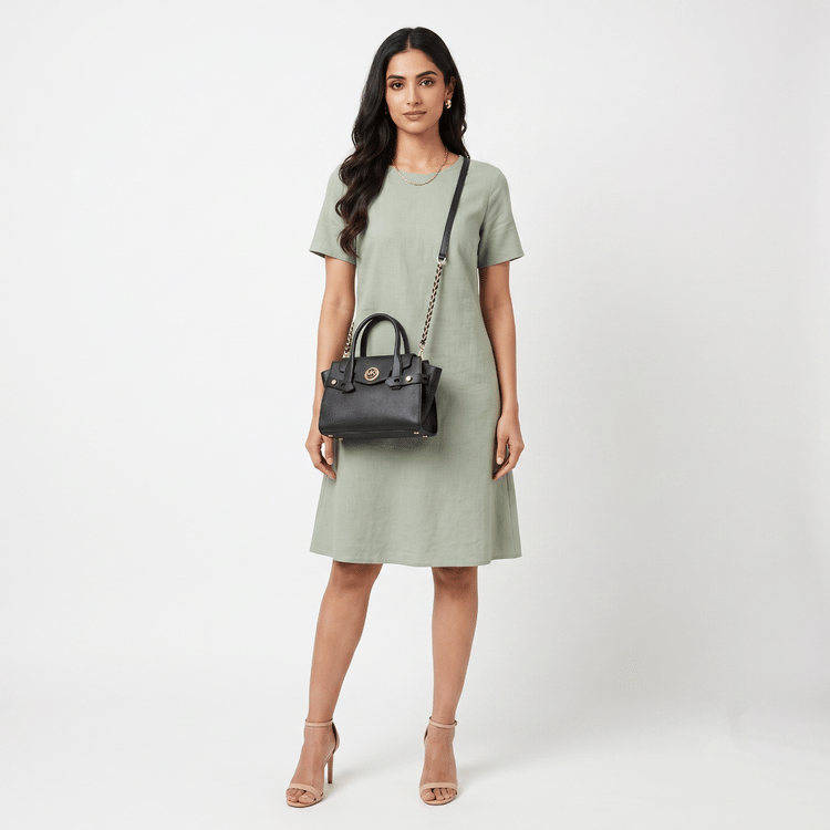 Michael Kors Carmen Small Leather Satchel-Hover-Image
