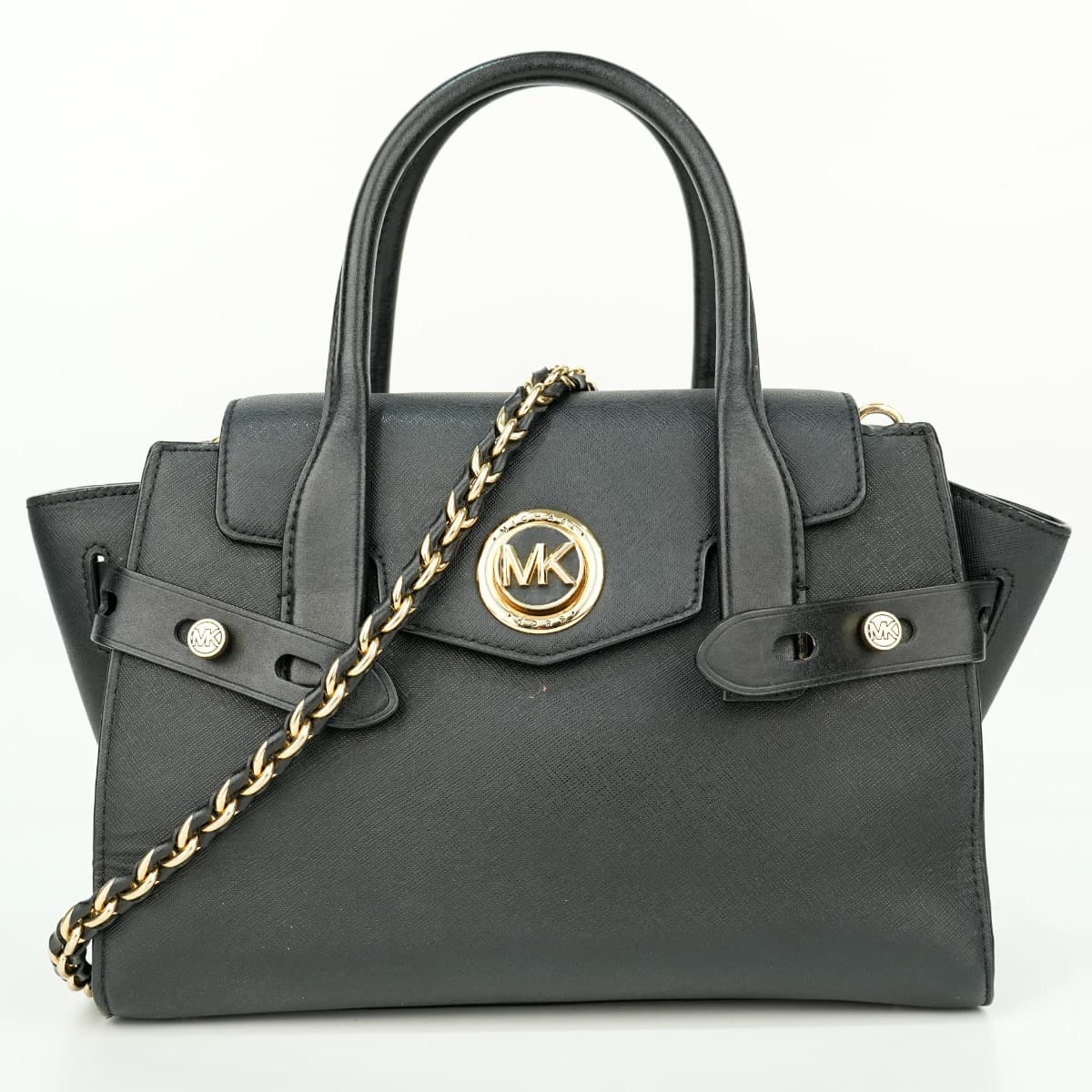 Michael Kors Carmen Small Leather Satchel