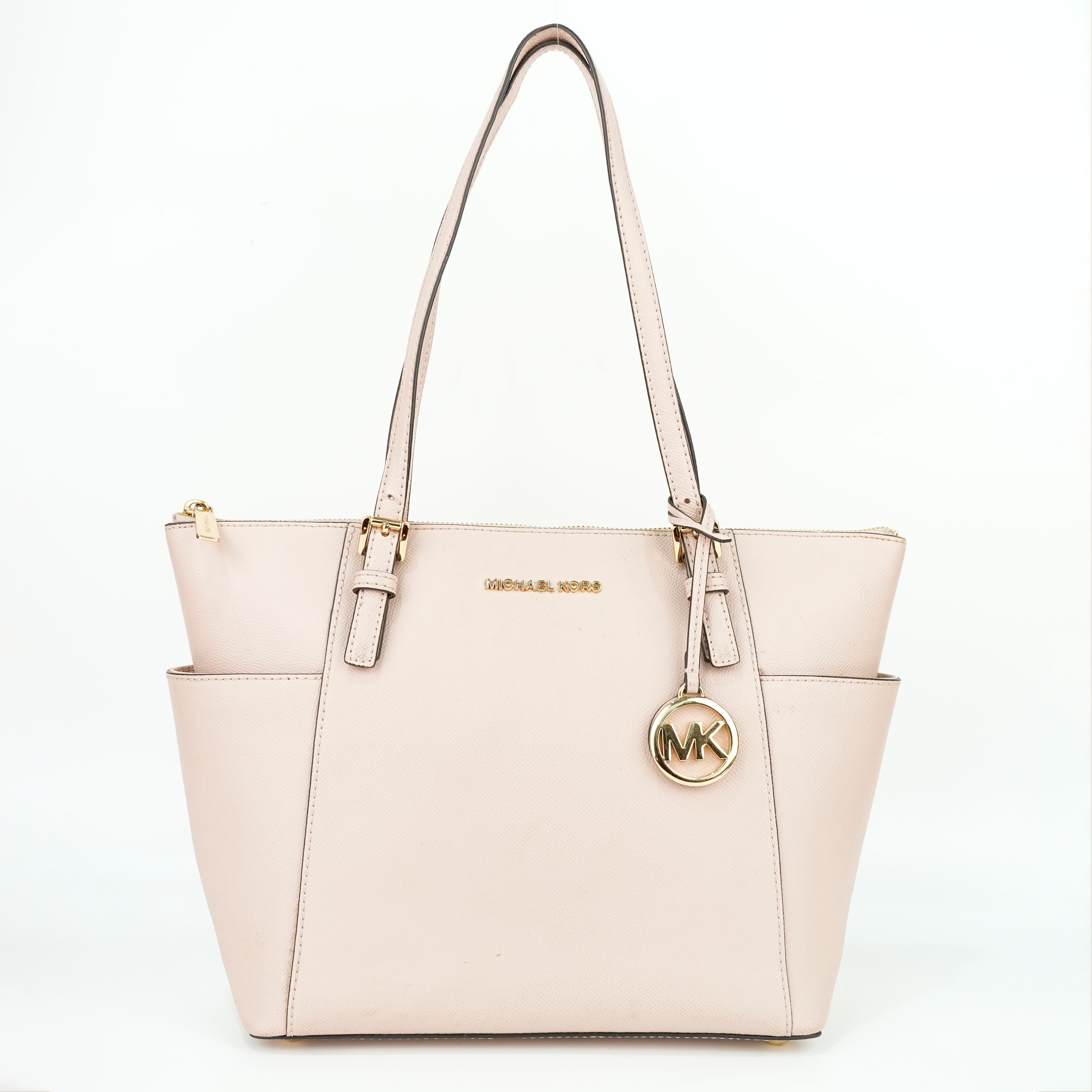 Michael Kors Soft Pink Jet Set Large Tote Bag