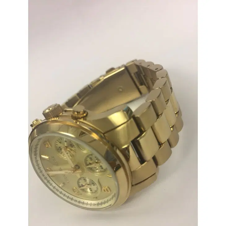 Michael Kors Gold-Toned Chronograph Dial Watch