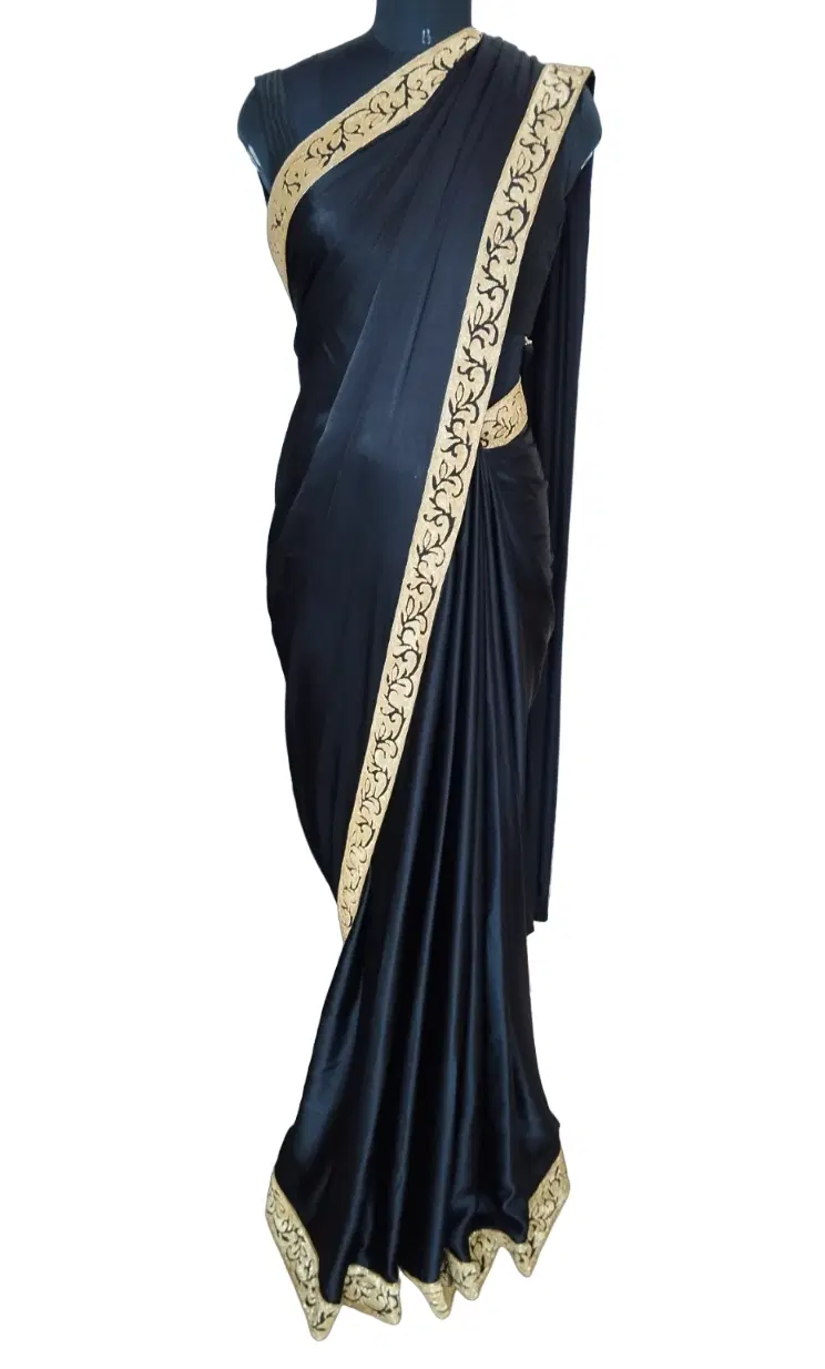 Manish Malhotra Black Saree