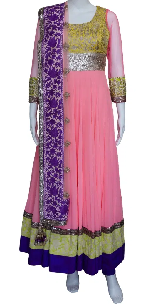 Manish Malhotra Pink Anarkali Set-Hover-Image