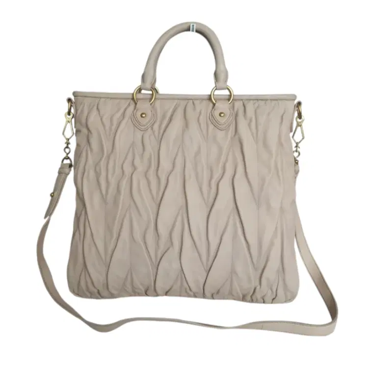 Miu Miu Matelasse Leather Tote-Hover-Image