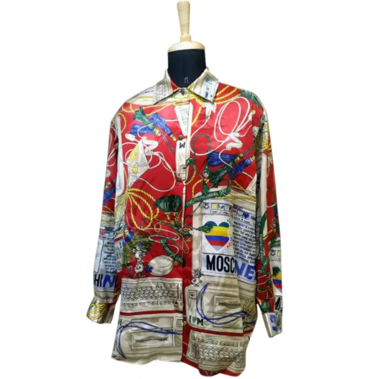 Moschino Vintage Computer Print Shirt-Hover-Image