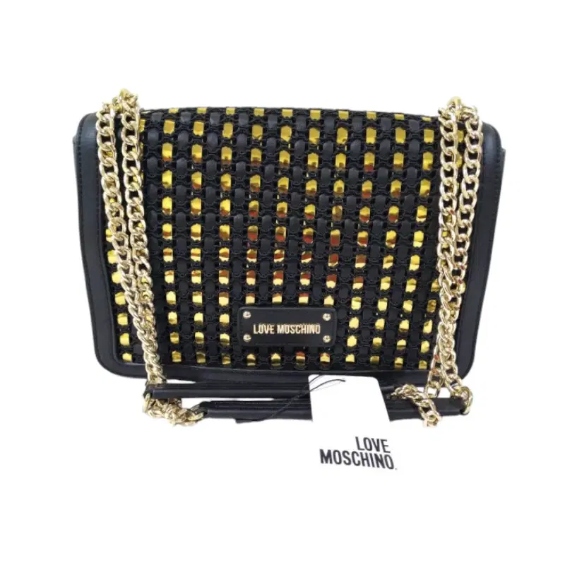 Love Moschino Black Studded Shoulder Bag