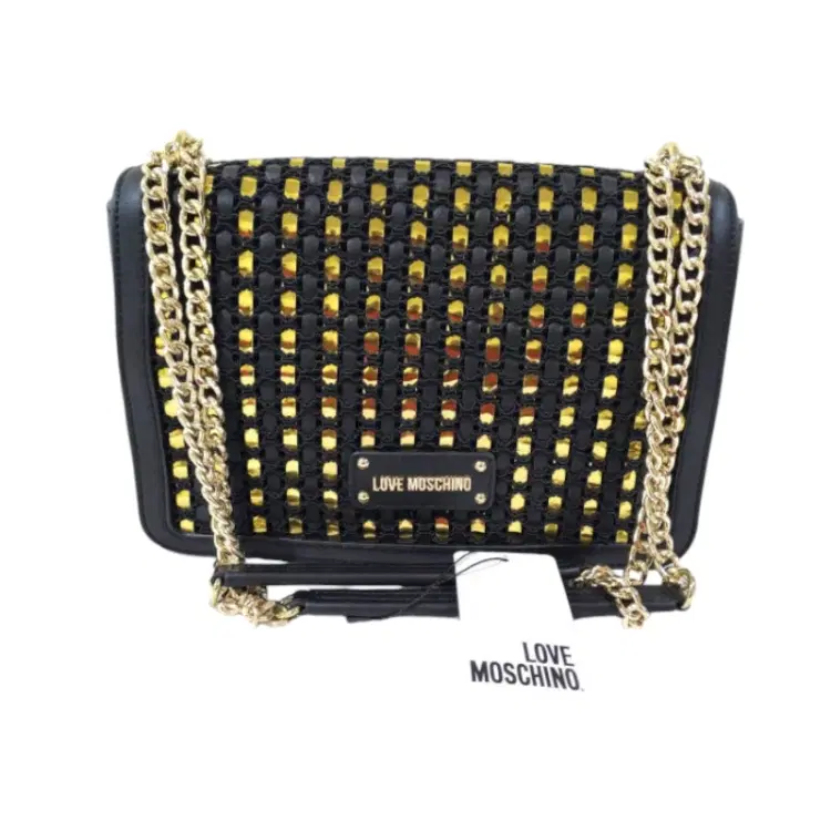 Love Moschino Black Studded Shoulder Bag-Hover-Image