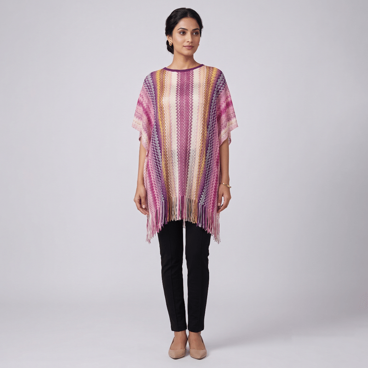 Missoni Pink Poncho -Hover-Image