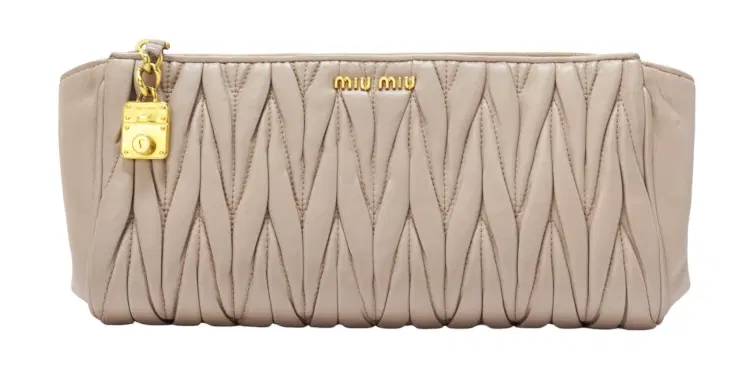 Miu Miu Matelasse Zippy Long Wallet-Hover-Image